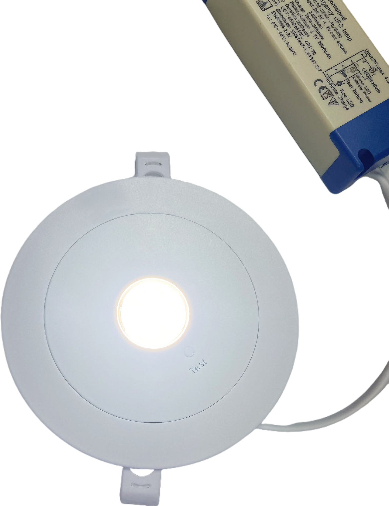 3W LED Emergency Ceiling Light Spotlight, Bright Cool White, 3 Hours Battery Operation Time