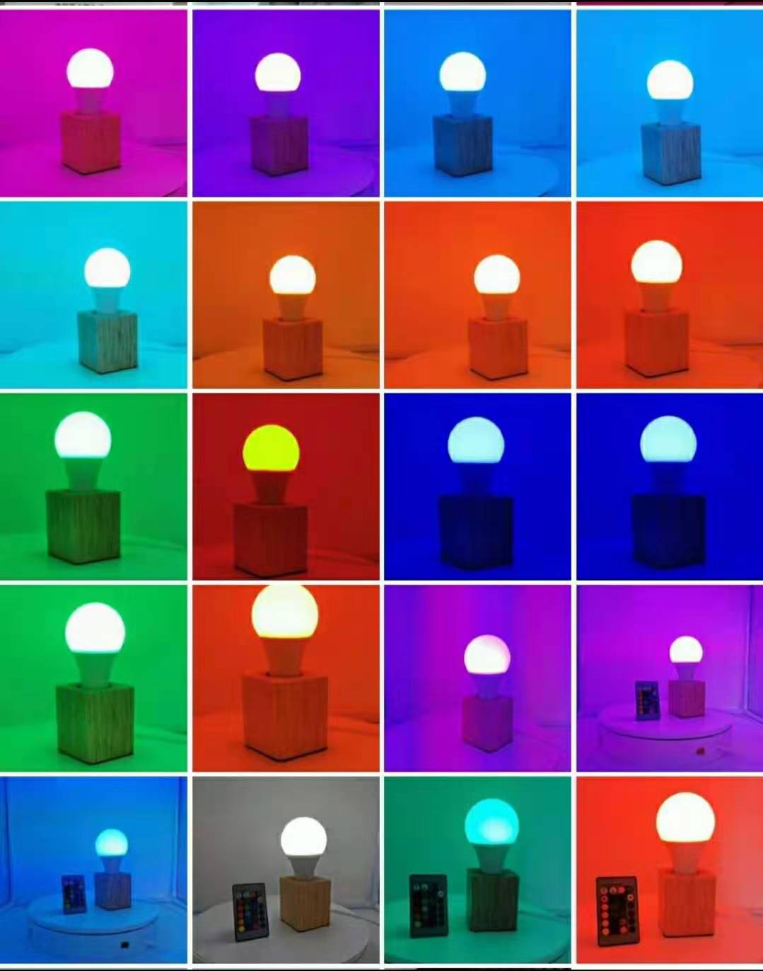 10 Watt RGBW Colour Changing E27 / B22 LED Bulb Light With Remote Control