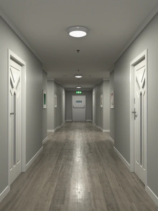 18W Emergency LED Bulkhead With Adjustable Microwave Sensor, Adjustable Light Colours, Waterproof