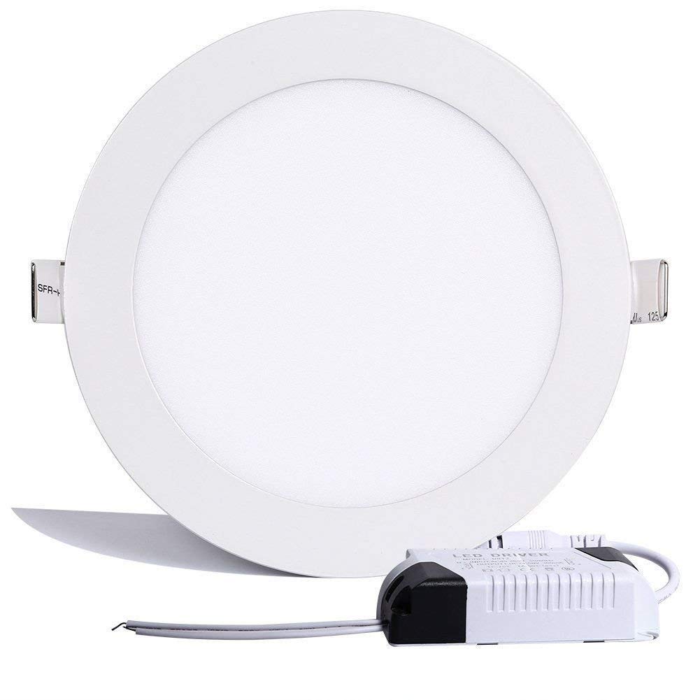 Round Recessed Panel Light, 3W / 6W / 9W / 12W / 18W / 24W