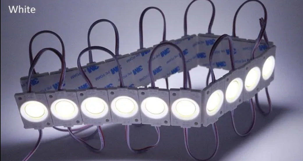 12V Powered LED Module Light, Self Adhesive Tape, For Signboard, Shopping Window, Car, Van, Lorry