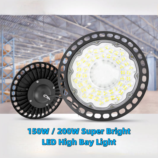 Super Bright LED High Bay Light 150W / 200W, Waterproof, For Warehouse, Workshop, Garage