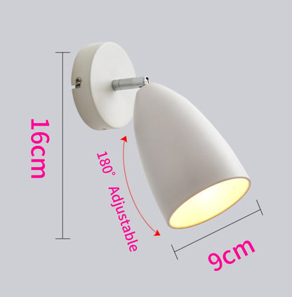 Modern Adjustable Single Wall / Ceiling Spotlight With LED GU10 Bulb In Cool White / Warm White