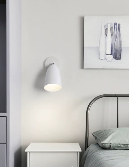 Modern Adjustable Single Wall / Ceiling Spotlight With LED GU10 Bulb In Cool White / Warm White