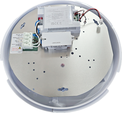18W Emergency LED Bulkhead With Adjustable Microwave Sensor, Adjustable Light Colours, Waterproof
