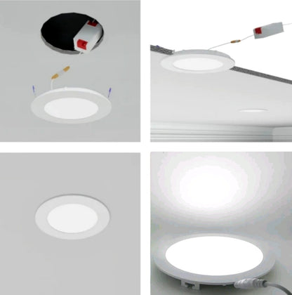 Round Recessed Panel Light, 3W / 6W / 9W / 12W / 18W / 24W