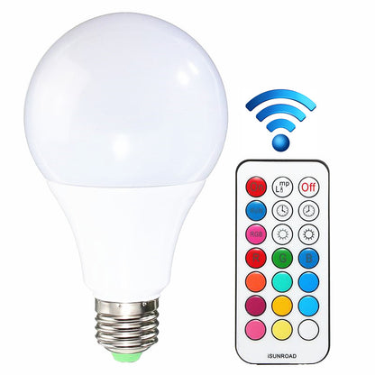 10 Watt RGBW Colour Changing E27 / B22 LED Bulb Light With Remote Control