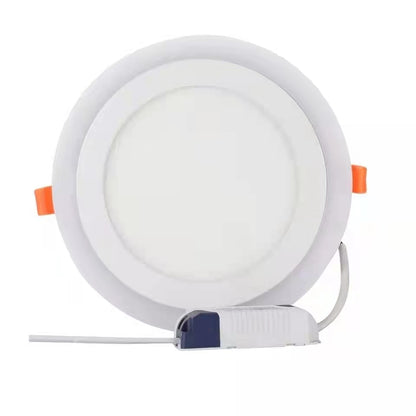 Blue+Cool White LED Panel Light, Recessed Mounting, 3+3W / 6+3W / 12+4W / 18+6W