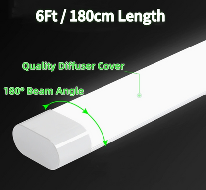 6Ft (180cm) 60W LED Batten Light, Super Bright Cool White Light Colour (Collection From Warehouse Only)