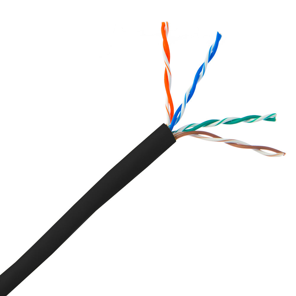 Cat6 Outdoor Cable, CCA, UTP, Black Colour, 305 Meters Packed In Easy Pull Box