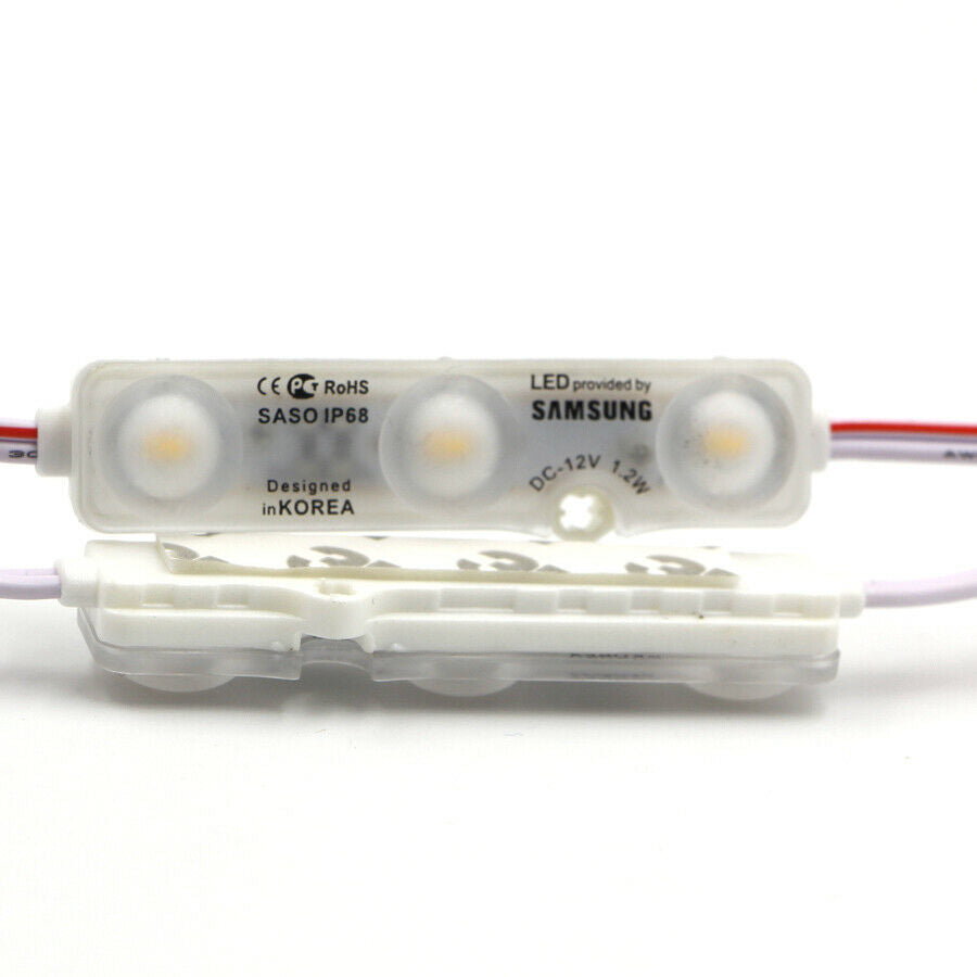 12V Powered LED Module Light, Self Adhesive Tape, For Signboard, Shopping Window, Car, Van, Lorry